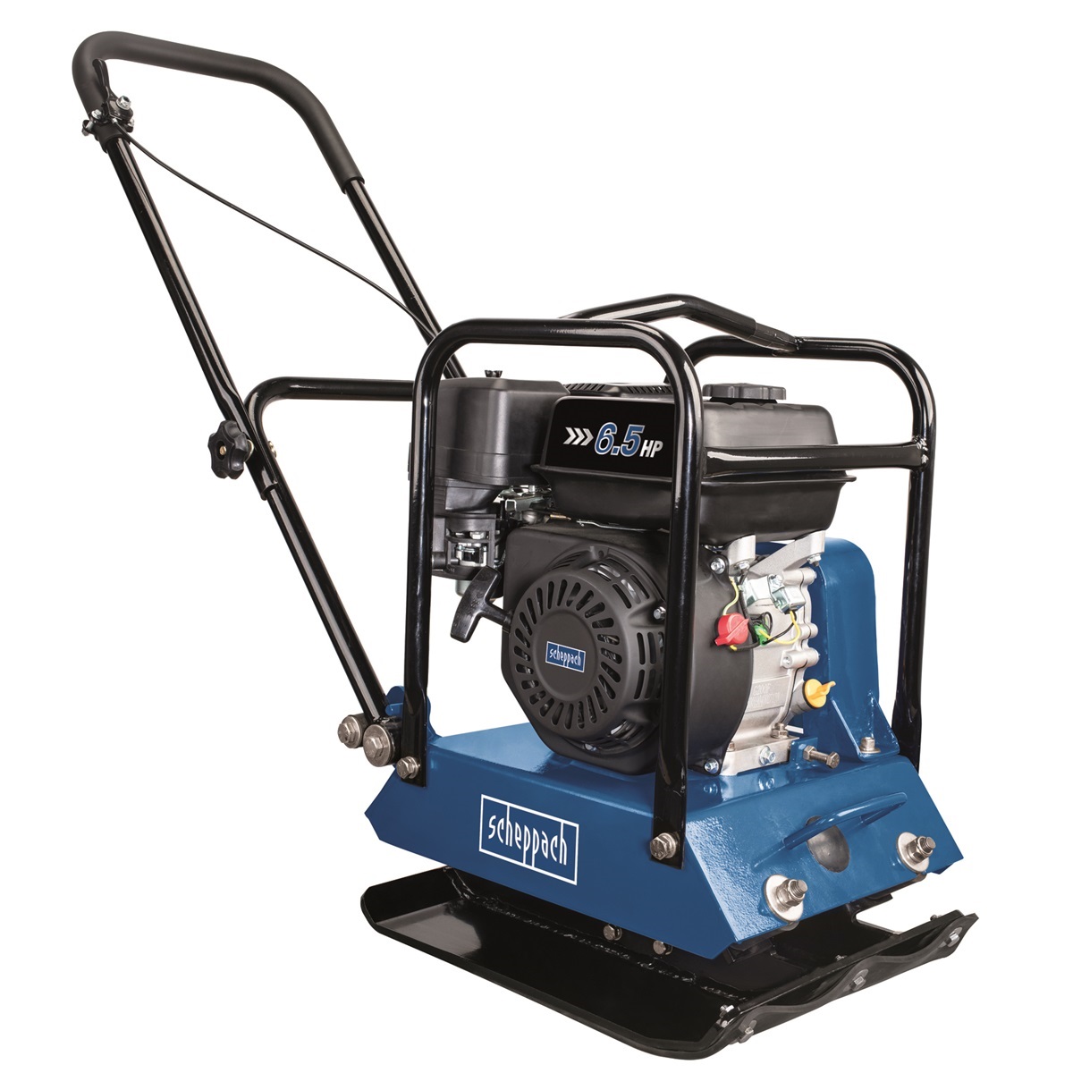Scheppach 60 kg-os benzines lapvibrátor 6,5Le , kerék+ gumilap